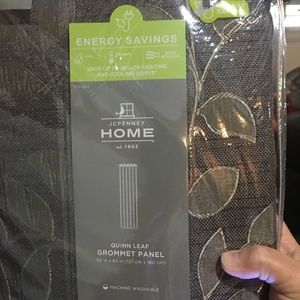 Quinn Leaf JC Penny Grommet Panel Curtain/Drapes